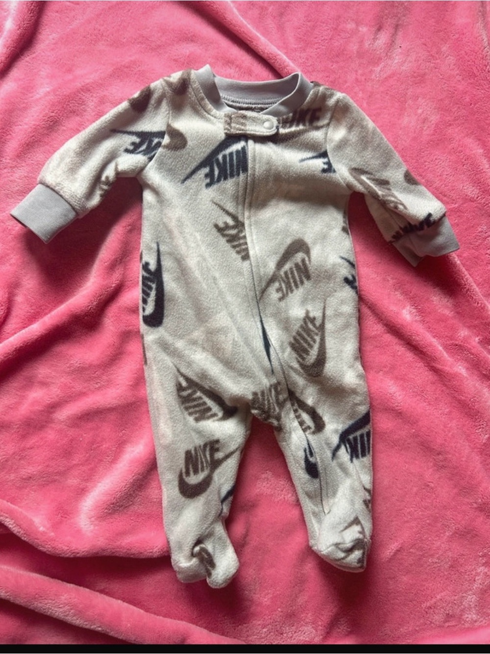 Grey Nike fleece sleeper